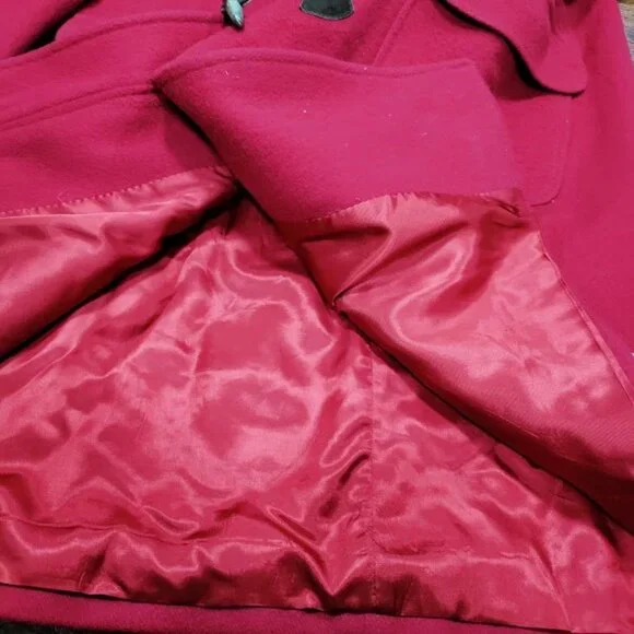 Talbots VTG Gloverall English Country Side Wool Duffle Coat Barbiecore Womens 10 - Picture 13 of 15